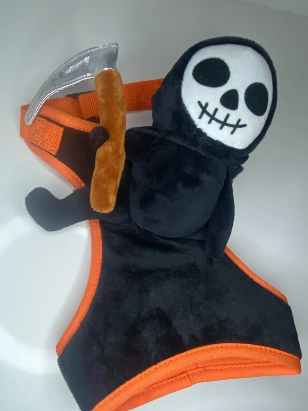 FuzzYard Grim Reaper Rider Dog Costume Scythe Halloween Harness M